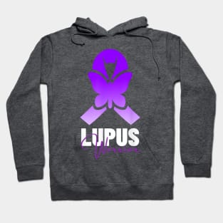 Ribbon of the lupus warrior Hoodie